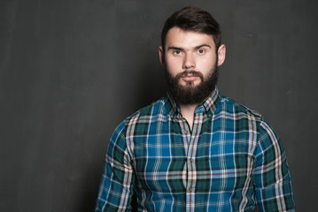 Portrait of handsome man with beard