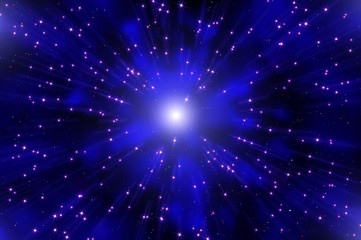 abstract star explosion nebula