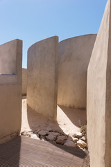 Detail of Chamber of Sound at Fortaleza de Sagres, abstract architecture