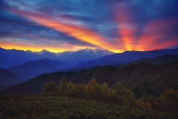 Obraz premium Fantastic mountain landscape