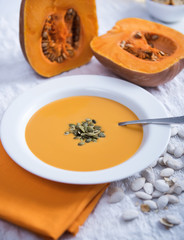 Autumn pumpkin soup