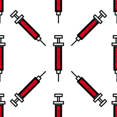 Medical flat icon pattern