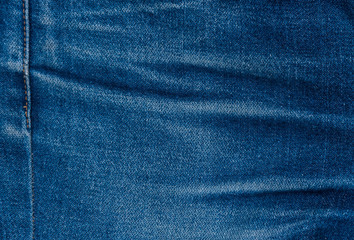 Naklejka premium Blue jean background ,Blue denim jeans texture, Jeans background
