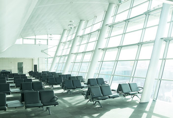 Large light white window modern background