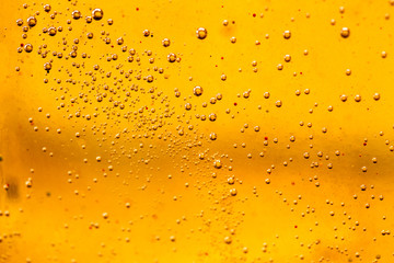 Abstract composition with mix of oil, water and colorful ink with bubbles © ileana_bt