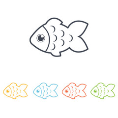 fish flat icon