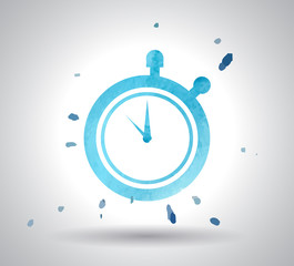 watercolor stopwatch icon