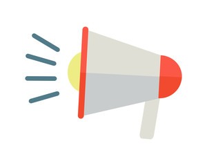 Loudspeaker Vector Illustration in Flat Design.  