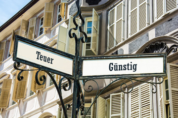 Schild 128 - Günstig