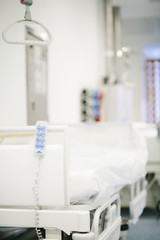 Bett im Krankenhaus