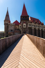 The Hunyad Castle. Medieval Gothic-Renaissance castle in Hunedoara (Transylvania). Romania