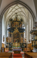 Fototapeta na wymiar Church of Weissenkirchen, Austria