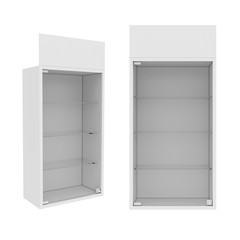 wardrobe Isolated on White Background, 3D rendering