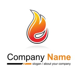 fire vector logo