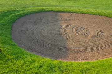Fototapeta na wymiar Golf Courses green lawn