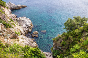 Fototapeta na wymiar Croatia, Dubrovnik seascape, Adriatic sea coast