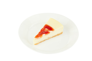 delicious cheesecake with strawberries