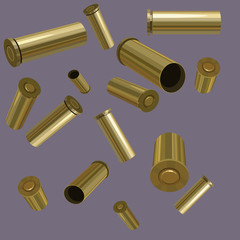 painted the casings in the air at different angles