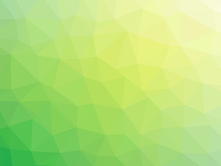 Green yellow gradient abstract polygon shaped background