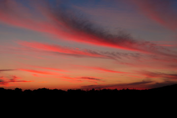 Amazing sunset,near Deva,Romana