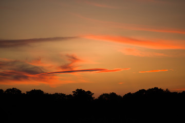 Amazing sunset clouds, Romania