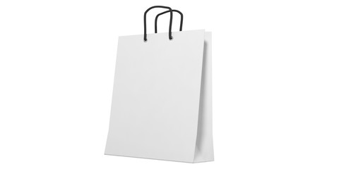 Shopping bag on white background. 3d illustration