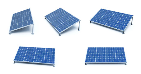Power plant using renewable solar energy. 
Solar Panels.
