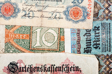 Fototapeta premium Old german money