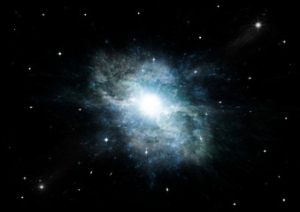 galaxy in a free space