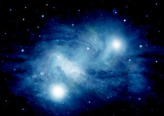 galaxy in a free space