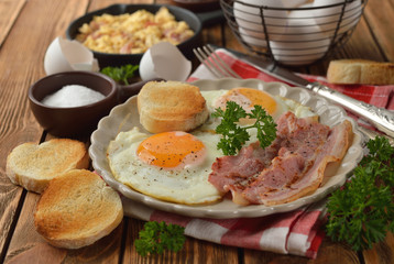 Bacon and eggs