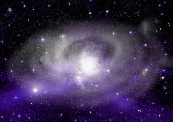 galaxy in a free space