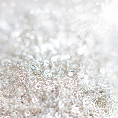 Christmas Winter Silver Bokeh Background -  Bokeh Light Texure