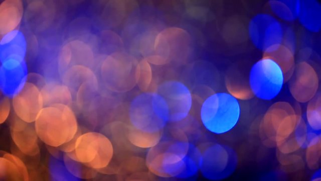 background of blue and orange bokeh