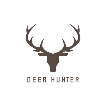 Deer Head Vector Design Template,hunting Illustration