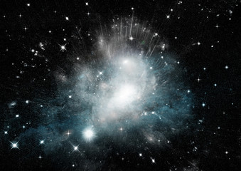 Fototapeta premium galaxy in a free space