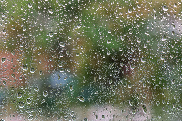 raindrops on glass