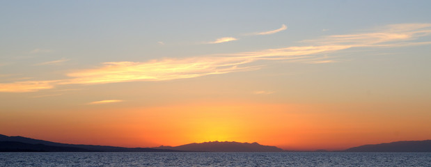 landscape Sunset on the sea