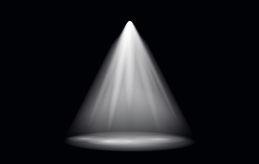 Vector Light Effect Spotlight with Transparent Background