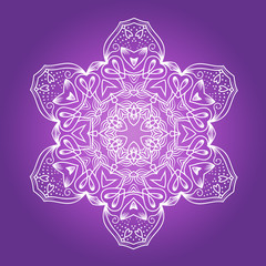Ethnic Fractal Meditation Mandala Vector