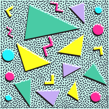 Retro vintage 80s or 90s fashion style abstract pattern backgrou