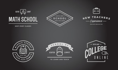 Set of Vector School or College Identity Elements can be used as