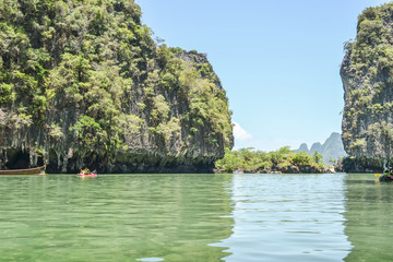 Fototapeta na wymiar Thailand excursion Kayak