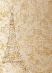 Fototapeta na wymiar Francia_Sfondo con torre Eiffel