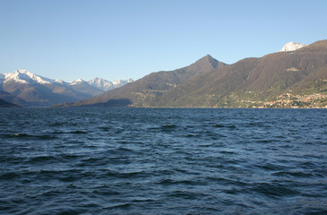Fototapeta na wymiar The Lake Como at Menaggio