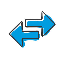 Stick Figure Series Icon / links rechts