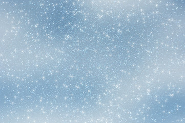 Obraz premium abstract star sky snowflakes clouds
