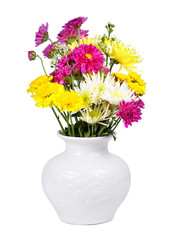 flower vase isolated on white