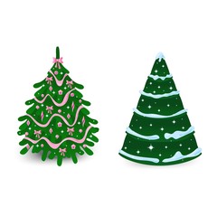 Christmas tree vector.