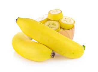 Fototapeta na wymiar bananas isolated on the white background